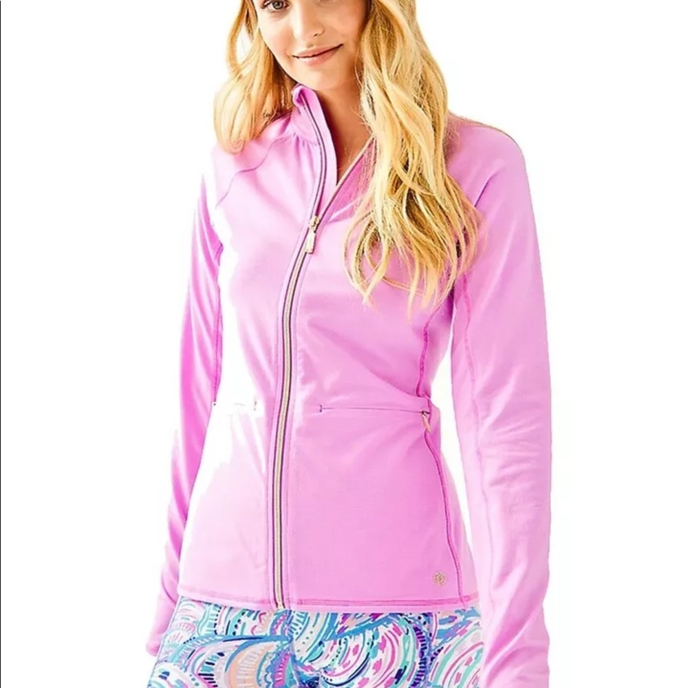 Lilly Pulitzer LUXLETIC Zip up jacket size Medium